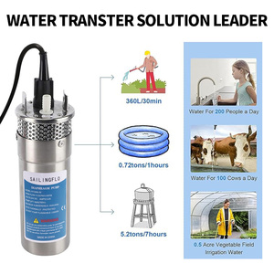 <span class=keywords><strong>Pompe</strong></span> à eau <span class=keywords><strong>solaire</strong></span> submersible à diaphragme SAILINGFLO 24 volts 0,72 mètre cube 100 m de profondeur - Product Image 6