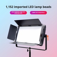 Lampe de tournage pour cinéma et télévision 200W avec 1152 LED, lumière d'appoint LED blanche 5600K, indice d'indexation des couleurs élevé