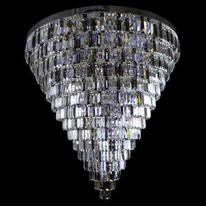 Grand lustre moderne en cristal pour foyer Lustre moderne en cristal rond de luxe - Product Image 2