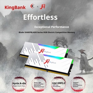 Kingbank Blade Series RGB <b>Light</b> Strip DDR5 Desktop Computer Memory Module <b>Gaming</b> Esports Overclocking White XMP 3.0 RGB <b>Light</b> St - Product Image 5