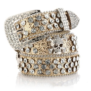 <span class=keywords><strong>Ceinture</strong></span> en cuir Western Bling Bling avec crânes en strass pour hommes et femmes, <span class=keywords><strong>ceinture</strong></span> en cristal de cowboy, <span class=keywords><strong>ceinture</strong></span> <span class=keywords><strong>BB</strong></span> <span class=keywords><strong>Simon</strong></span>, <span class=keywords><strong>ceinture</strong></span> en diamant - Product Image 5