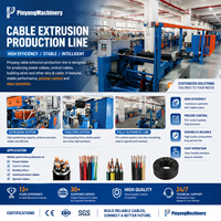 Präzisions-Kabelherstellungsmaschine Hochgeschwindigkeits-Automatische Drahtextrusionslinie für die Produktion von Strom- und Elektrokabeln mit PLC-Steuerung