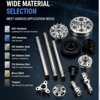 Composants du cardan de drone Pièces en aluminium usinées CNC Accessoires de montage de caméra UAV Boîtier de caméra UAV de