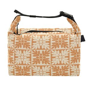 กระเป๋าเก็บความเย็นลาย Aloha Collection Hawaiian Yellow Ulu Quilt แบบพกพา พร้อมสายสะพายปรับระดับได้ - Product Image 1