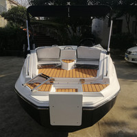 Luxe 15Ft 6 personnes conception de bateau de vitesse 6 personnes loisirs 4.8M conception de sol haut de gamme moteur hors-bord Mini Yacht à vendre
