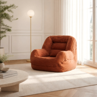 Super doux canapé simple pouf chaise lavable adulte sol sièges salon rembourré pouf paresseux fauteuil salon meubles
