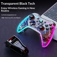 Manette de jeu sans fil 2,4 G BSP S03 avec vibration et retour d'information pour PC, Android, iOS, téléphone et Via