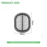 Filtre à cartouche pour aspirateur compatible avec l'aspirateur TINE/CO Floor ONE 2.0 Slim Plus Edition, accessoires de rechange