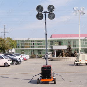 Torre de Iluminación Portátil EPA a Gasolina, 400W*4 Lámparas LED, Generador Diésel Euro 5 Silencioso con Empuje Manual, Mástil de Luz - Product Image 4