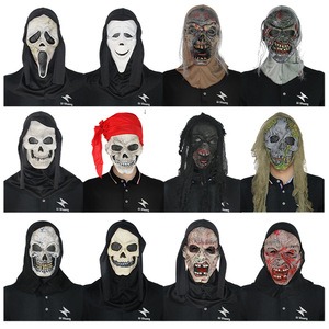 Casques audio pour <span class=keywords><strong>films</strong></span> et séries télévisées de la série Scream, masques de bal masqué, masques effrayants de visage de fantôme, accessoires de farce pour fête d'Halloween - Product Image 6