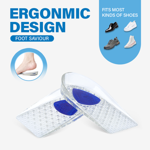 Coussinets en gel pour talons, amortissants, antidérapants, coussinets en gel pour fasciite plantaire, inserts pour talonnettes et soulagement de la douleur au talon - Product Image 6