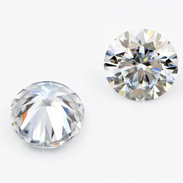 Certificato GRA diamante sintetico Moissanite sciolto 0.5-6ct Pure D Color VVS pietre preziose di forma rotonda