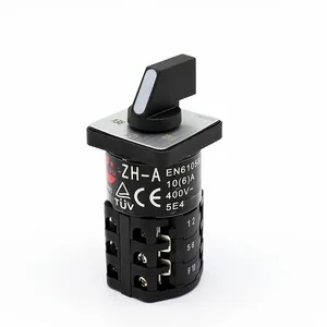 ZH-A AC 125/250V 18/12A Three Ply Universal Changeover Switch Rotary Cam Switches for Industrial Equipment Circuit Control