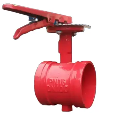 small volume, light weight, flexible operation and convenient maintenance D381X Fire-fighting groove butterfly valve