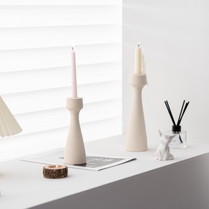 Candelabro de Cerámica Blanco Hecho a Mano Nórdico de Jalo para Decoración del Hogar - Product Image 3