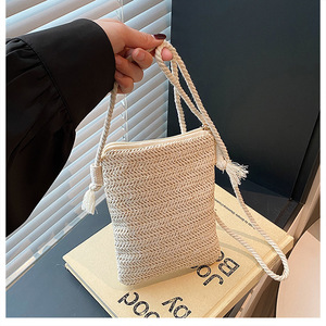 Designer Summer Women's Handbags Modern Shoulder Crossbody <strong>Bag</strong> for Women Luxury Straw Ladies <strong>Bag</strong> Fashion <strong>Mobile</strong> Phone <strong>Bag</strong> - Product Image 6