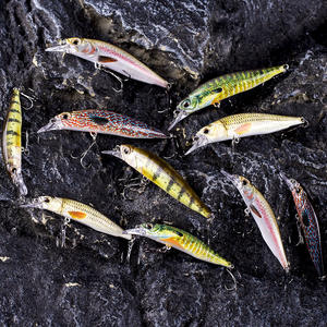 Simulation Appât Minnow Parler de l'eau Appât dur Appât de pêche Appât - Product Image 4