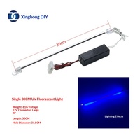 Barre lumineuse fluorescente UV pour décoration de châssis d'ordinateur refroidi par eau, 20x30cm, lampe violette, fabriquée au Guangdong