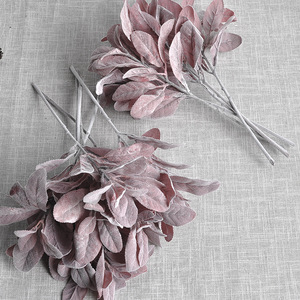 Planta artificial de hoja de oreja de conejo, planta verde de simulación para decoración del hogar, arreglo floral para sala de estar, hoja de limón peluda de simulación - Product Image 4