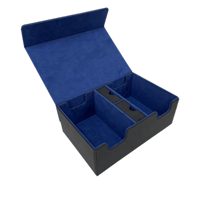 Boîte de rangement pour cartes de jeu Yugioh personnalisée en cuir PU, capacité 400+ cartes, boîte de rangement pour cartes de jeu en cuir PU de qualité supérieure