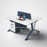 Mobilier de bureau de luxe Table de bureau moderne en forme de L bureau de direction bureau de travail haut de gamme