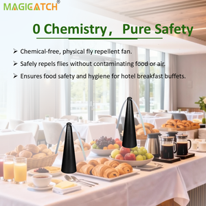 Ventilateur pliable Magicatch en PP avec pales souples et conception à autonomie prolongée pour les buffets de chambre d'hôtel - Product Image 5