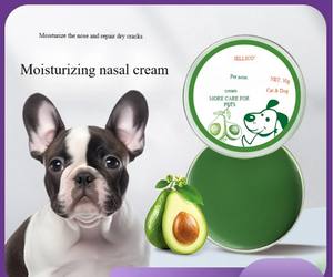 Baume hydratant pour le nez des animaux domestiques, chiens et chats, à l'huile d'avocat pour réparer les nez secs et gercés - Product Image 1