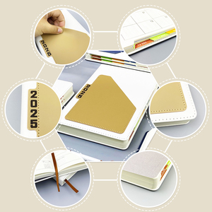 <span class=keywords><strong>2025</strong></span> biểu tượng tùy chỉnh PU Leather Bìa A5 Nhật Ký kế hoạch Tạp Chí agendas máy tính xách tay với <span class=keywords><strong>Pocket</strong></span> - Product Image 4