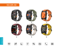 Reloj Inteligente DIRAY S6 al por Mayor para Hombre, Pantalla IPS HD de 2.01'', Llamadas por Bluetooth, IP68, Linterna LED, +100 Deportes, Frecuencia Cardíaca, SpO2, Sueño, 350mAh, OEM