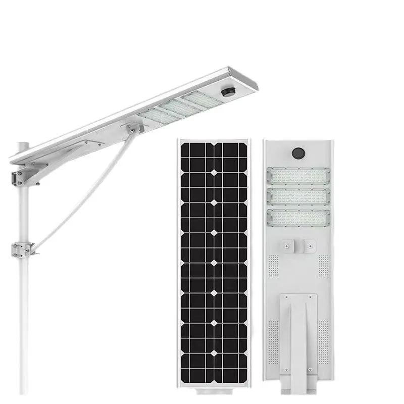 Lâmpada LED para exterior de alumínio avançada para iluminação de rua solar IP65 à prova d'água branco quente para jardim quadrado de estrada