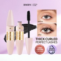 Mascara longue tenue, waterproof, anti-bavures, allongeant, volumisant, recourbant, maquillage naturel des yeux, mascara en fibres de soie 4D