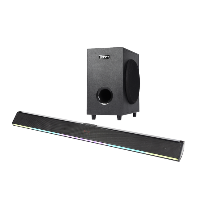 OEM ODM ETISTAR Space-saving 2.1CH Sound bar with Subwoofer RGB Game Light Hevay Bass Soundbar for Home Theater Systems BT5.6