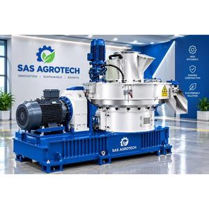 Machine à granulés de biomasse à partir de balles de riz pour le traitement des déchets agricoles avec technologie de compression haute efficacité et combustible uniforme - Product Image 2