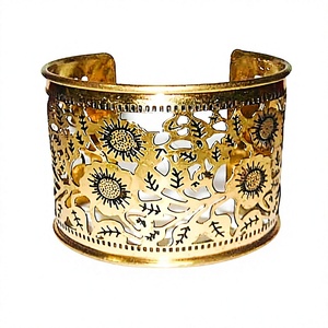 Novedad 2021: Brazalete de Alambre de Latón Chapado en Oro Antiguo Vintage - Clásico y Moderno, Embalaje Personalizado, Regalo de la India - Product Image 3