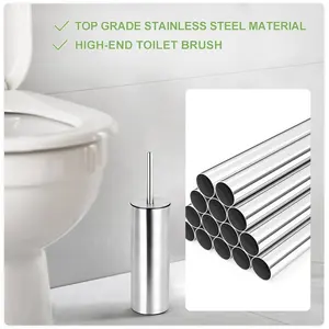Factory Directly Sales Nordic Style Waterproof Bathroom Brush Toilet Cleaner With Holder Set