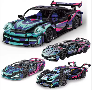 Ensemble de blocs de construction Cyberpunk Supercar 1000 + PCS | Modèle de voiture télécommandée de haute technologie pour adultes et enfants | Matériau ABS - Product Image 1