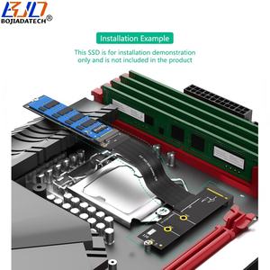 النوع الأيسر NGFF <span class=keywords><strong>M</strong></span> <span class=keywords><strong>2</strong></span> مفتاح إلى المفتاح <span class=keywords><strong>M</strong></span>/B + <span class=keywords><strong>M</strong></span> بسي-e 4x x M2 NVME SSD بطاقة محول + كابل تمديد مرن <span class=keywords><strong>M</strong></span> - Product Image 5
