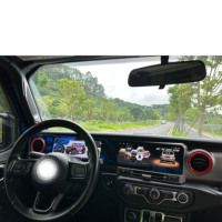 24.6 pouces 4G + 64G Android Cluster écran 2din récepteur stéréo Autoradio Gps pour Jeep Wrangler Jl Gladiator 2018-2023
