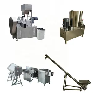 Stainless steel expanded food cheeto good taste bend strip puffed snacks production line