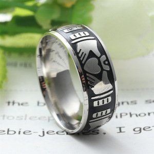 Heart Shape Titanium Steel <b>Ring</b> <b>Silver</b> Women's Fashion Jewelry Gift 23030 - Product Image 2