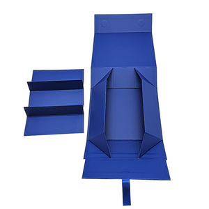 Boîte d'emballage de perruque de luxe pliable personnalisée pour cosmétiques et vêtements, boîte cadeau magnétique en carton avec couvercles et logo - Product Image 6