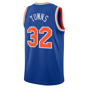 2025 Hommes New <span class=keywords><strong>York</strong></span> # Maillots de basket personnalisés 32 Towns, chemises brodées, uniformes pour jeunes, vêtements de sport avec logo - Product Image 2