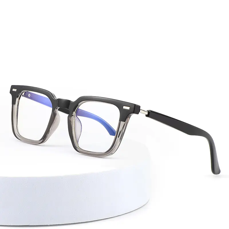 新しいファッションスクエア光学眼鏡フレームサングラスコンピューターブルーライトブロッキング眼鏡フレーム眼鏡PCユニセックス