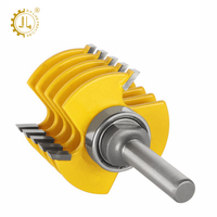 Mata Bor Router Multi Gigi 8mm 12mm Diameter Tangkai untuk Kayu, Alat Pertukangan Kayu, Pemotong Sambungan Jari, Pemotong Sambungan Kotak