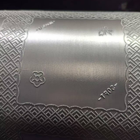 Rol logam presisi tinggi untuk tinta UV Embossing kondisi baru pola serbuk kayu sabuk tisu kertas kulit mesin Embossing