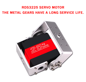 Servo <span class=keywords><strong>DSSERVO</strong></span> RDS3225 - Servo de Alto Torque de 25 kg para Bricolaje, Brazo Robótico Metálico de Doble Eje, Accesorio para Brazo Mecánico - Product Image 3