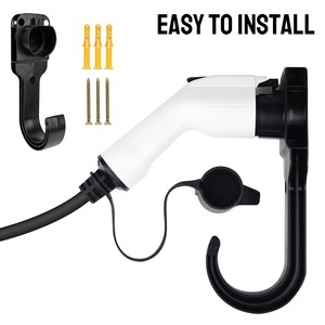 Soporte de montaje en pared para conector Tipo 2 enchufe de la UE EV cargador Cable soporte pistola cabeza enchufe accesorios de coche - Product Image 3