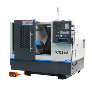 TCK36A Cama Inclinada Trilho Linear Cnc Slant Bed Lathe Machine 360mm Torno Cnc Metal Torno Centro de Torneamento 45 Graus