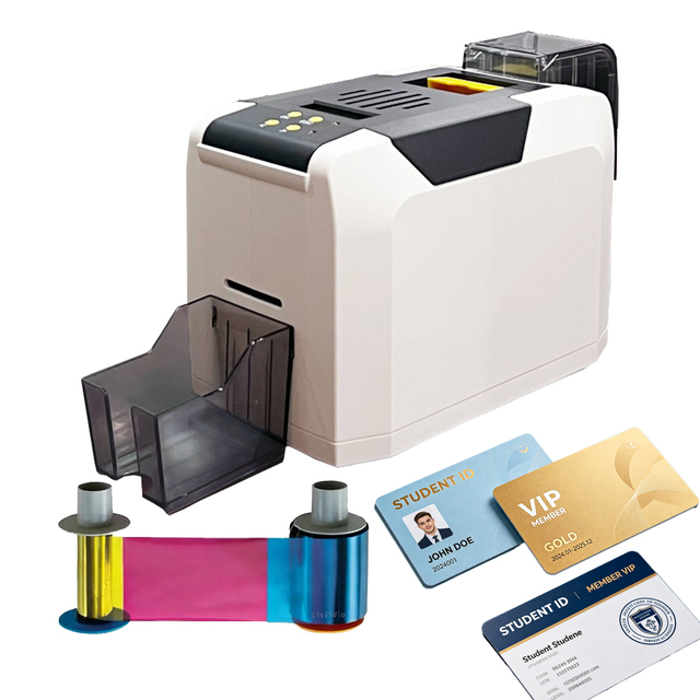 Dearcard XCARD260 Dual Side Id PVC Plastic Card Printer High Speed Printing Machine for Badge Student IC ID VIP Card NFC Maker