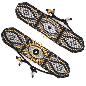Pulsera hecha a mano de ojos malvados, pulsera de cuentas de semillas Miyuki, 2020 - Product Image 2